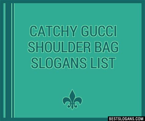 gucci bag common sense|gucci slogans meaning.